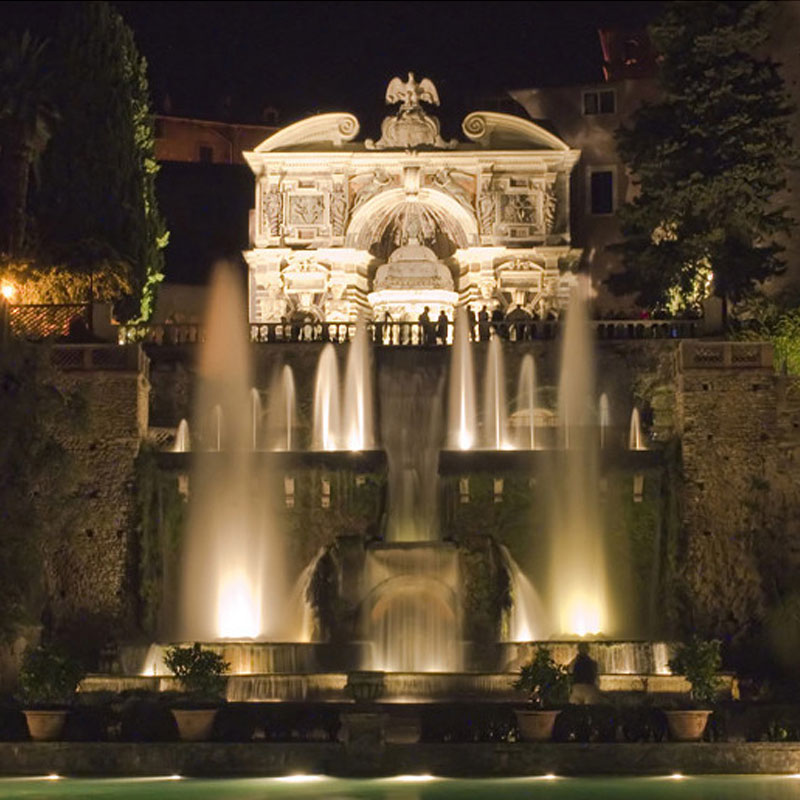 Vila D'Este. Fontana Neptuna i Fontana Orgulja u pozadini. Fotografija web stranica Ministarstva za kulturna dobra